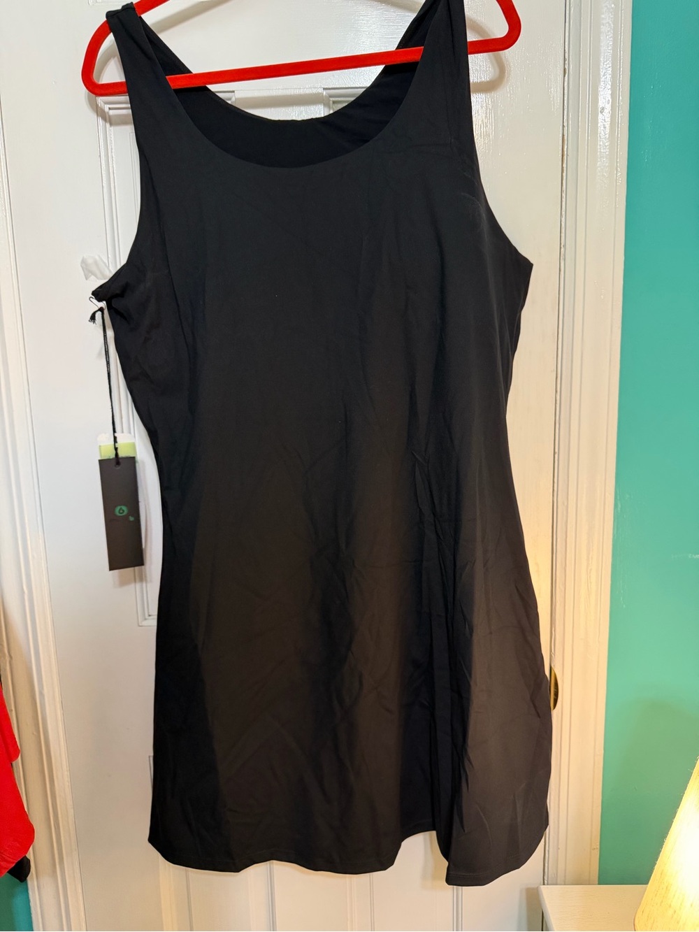 3X Mono B Women's Active Black Tank Dress, NWT, $28